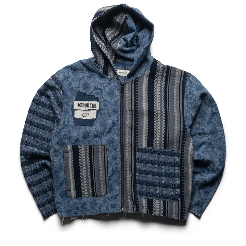 Honor The Gift Tapestry Hoodie - Indigo
