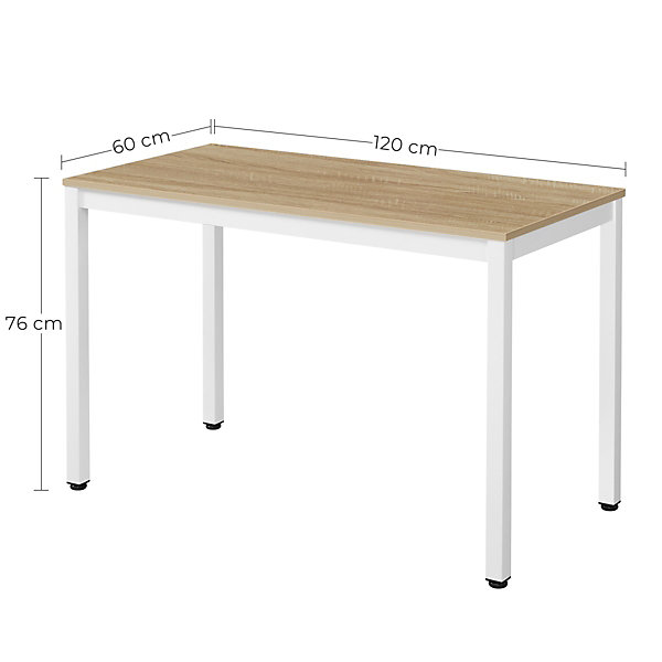 Ensemble table VALORA ROVA avec 4 chaises WAT - Pieds chêne/blanc et gris/naturel