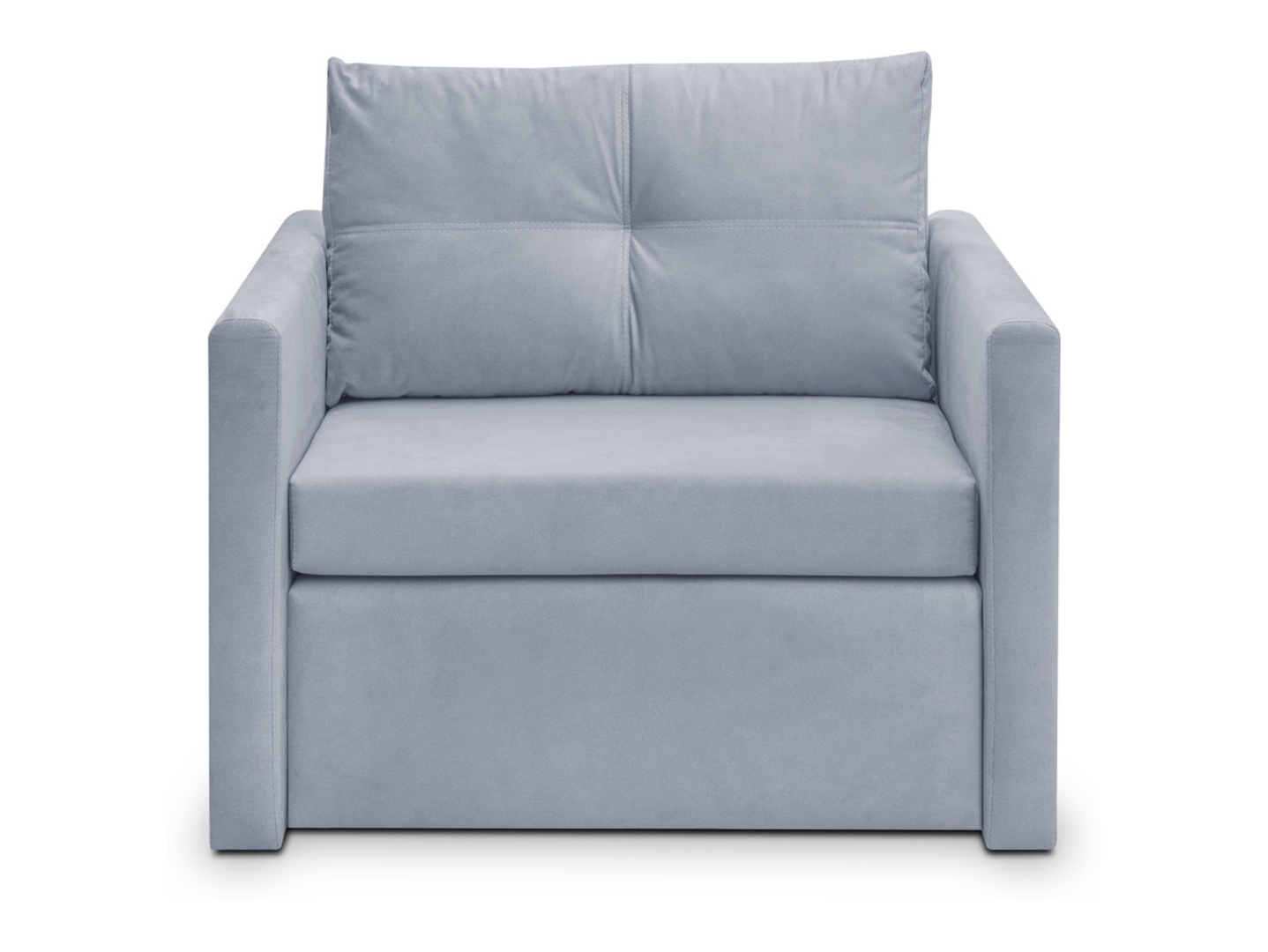 Sofa jednoosobowa Bunio rozkładana z pojemnikiem szara
