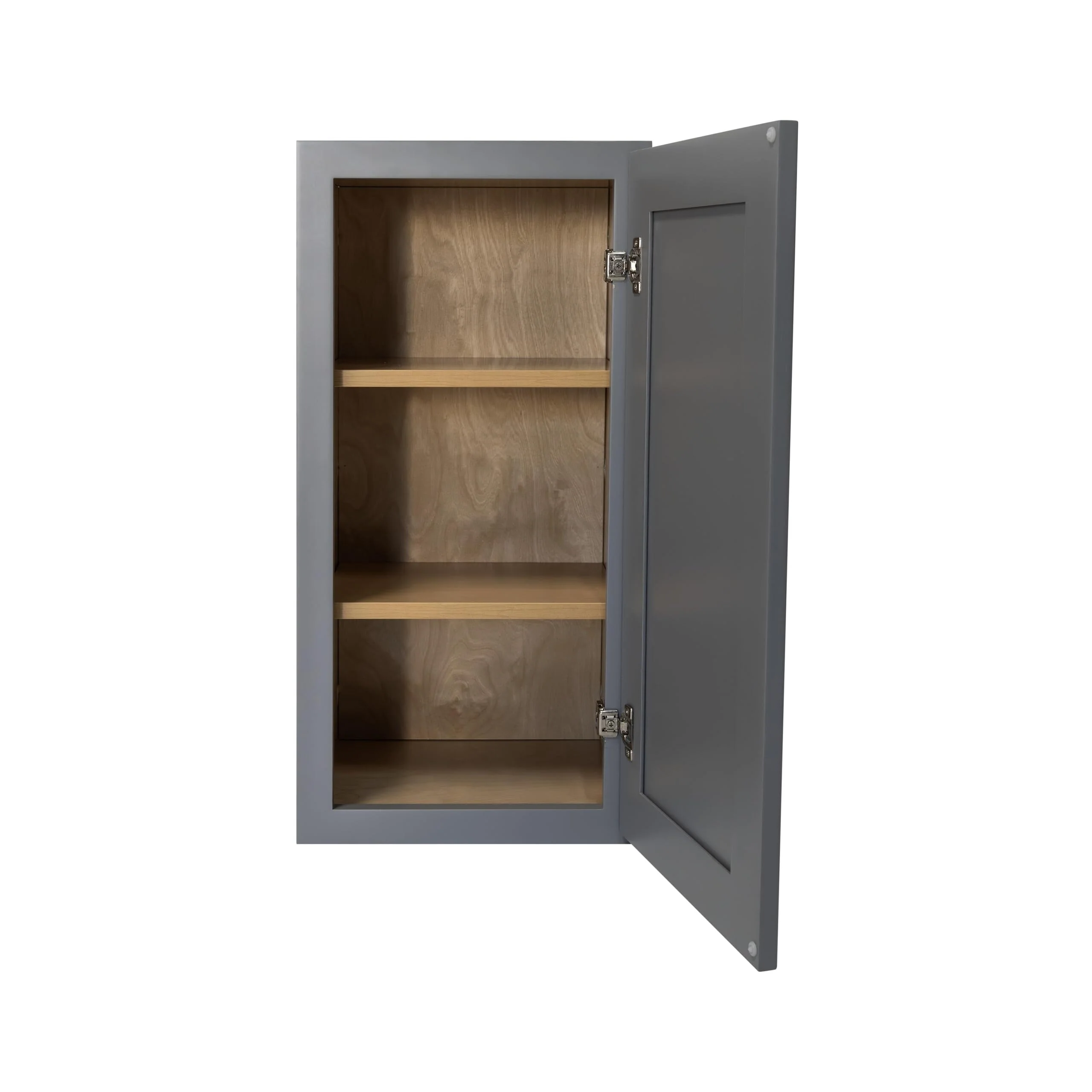 Grey Shaker Wall Cabinet - Ready to Assemble, for Kitchen and Bathroom Storage