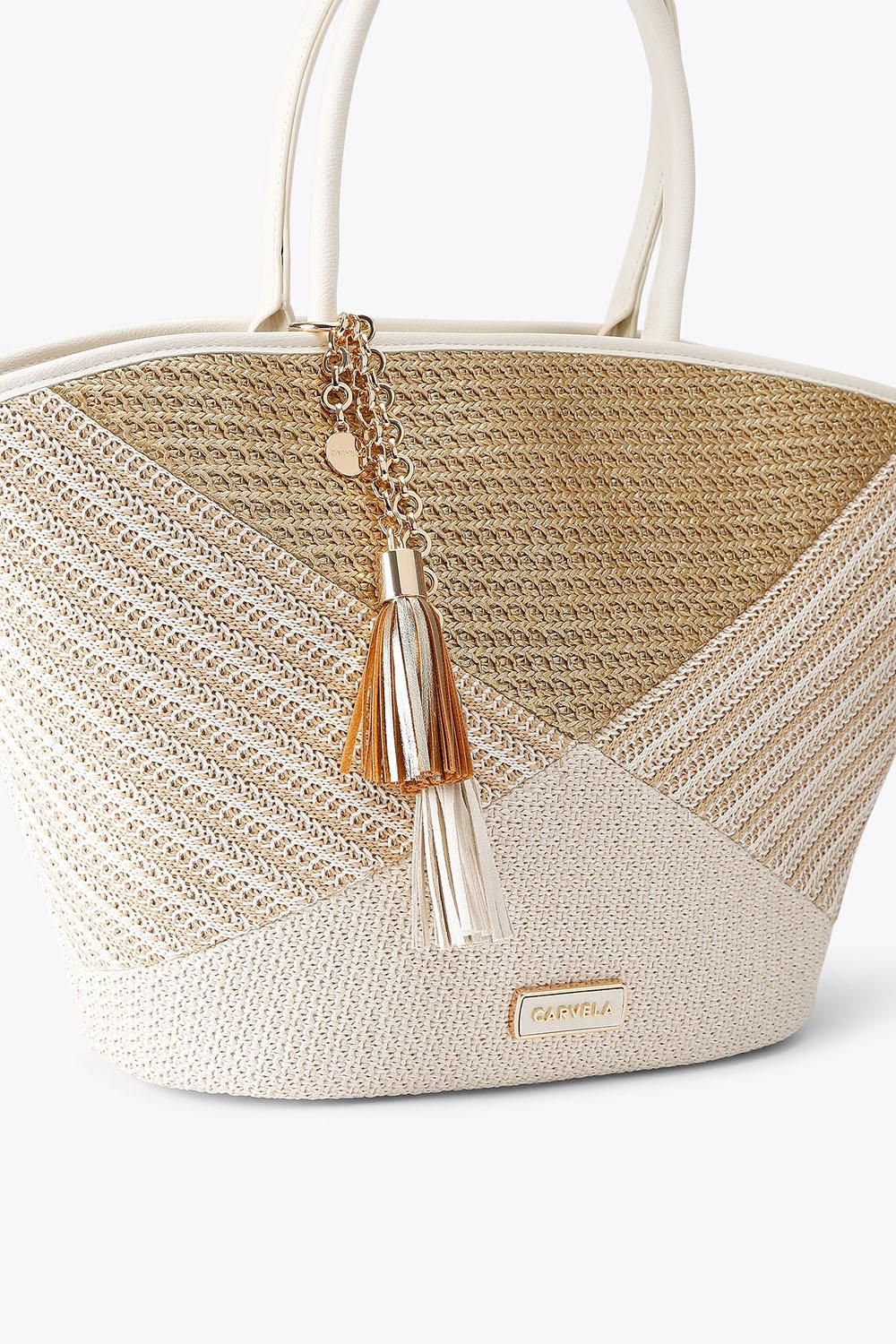 Carvela Elena Stripe Basket' Bag