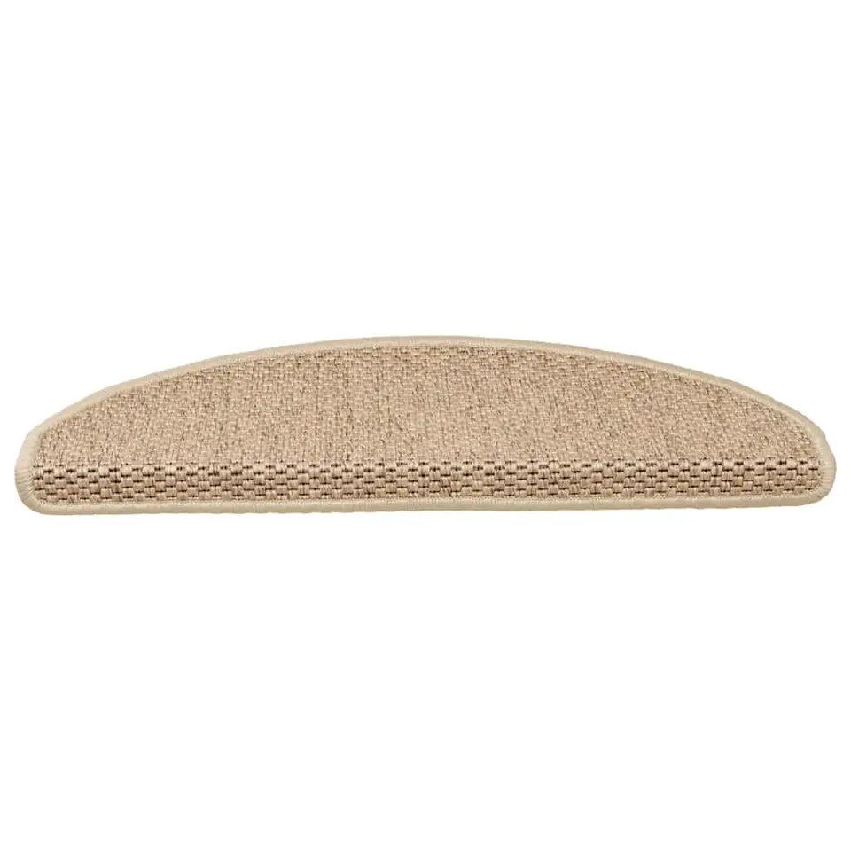 vidaXL - Trapmat - Beige - Stof - 65 x 21 x 4 cm - 15 stuks