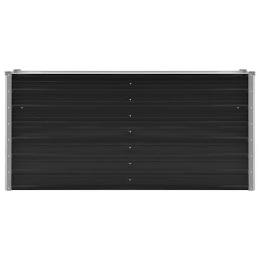 NNEVL Garden Raised Bed Anthracite 160x40x77 cm Galvanised Steel