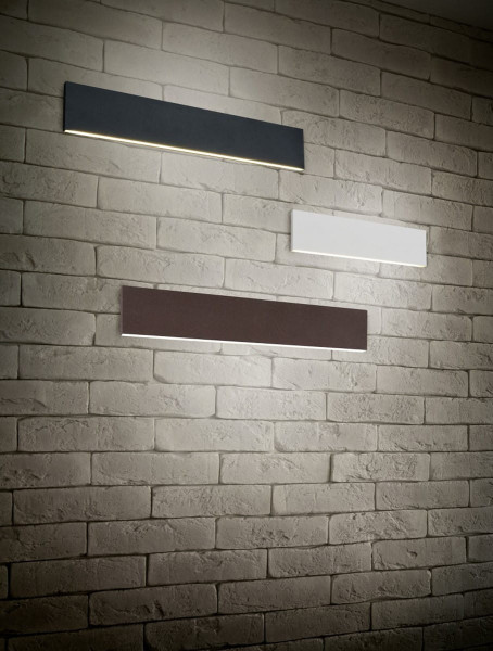 Kinkiet CONCHAantracytowo-biały LED 2x9W 900lm wym:8x47x47cm IP20 Trio