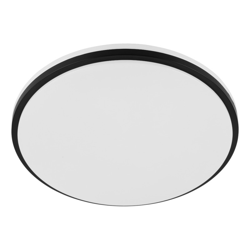 Plafonnier LED Margidore noir Ø 34 cm blanc dimmable 2250 lm 18 W EGLO