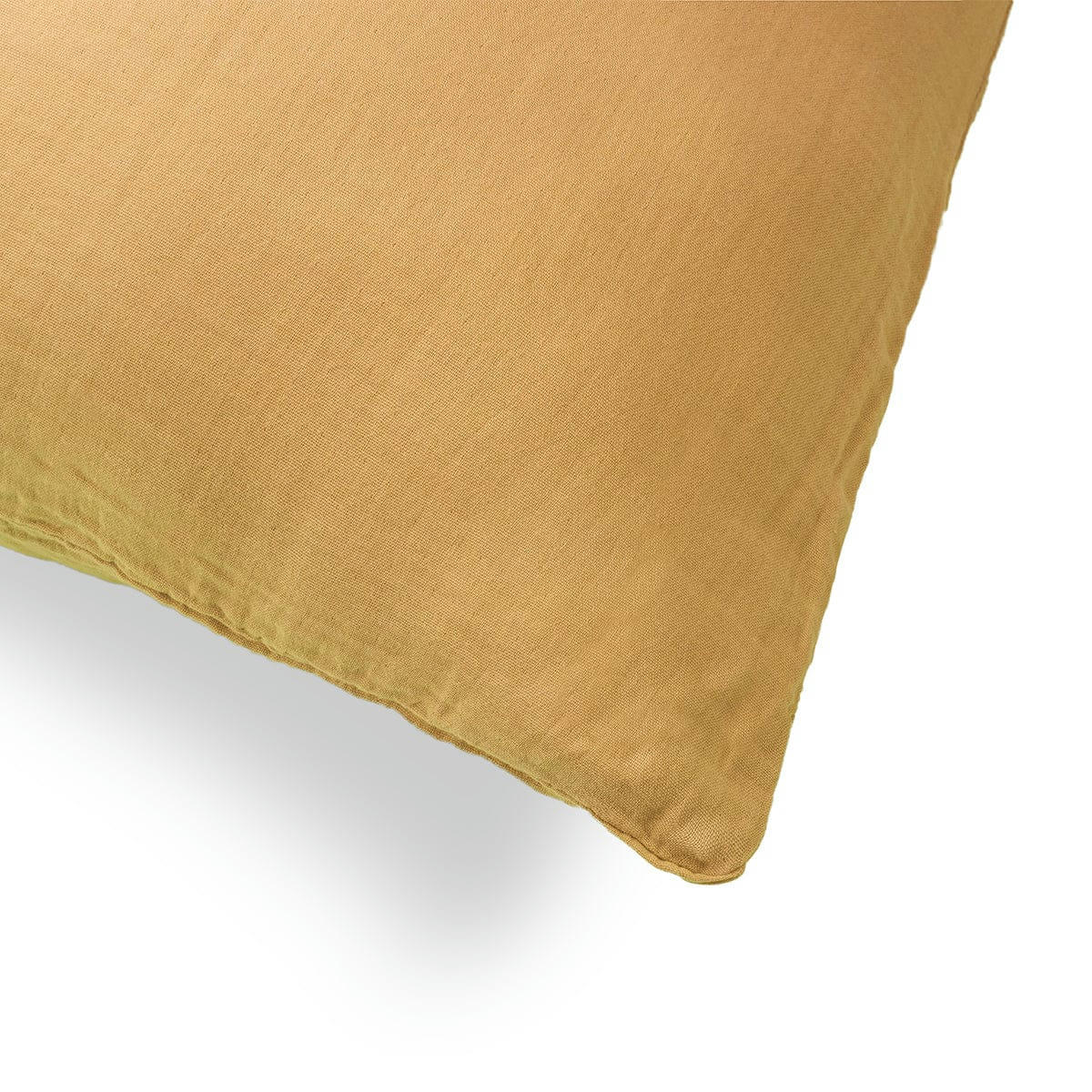 CLARA - Taie d'oreiller (x1) gaze de coton  65x65 jaune safran