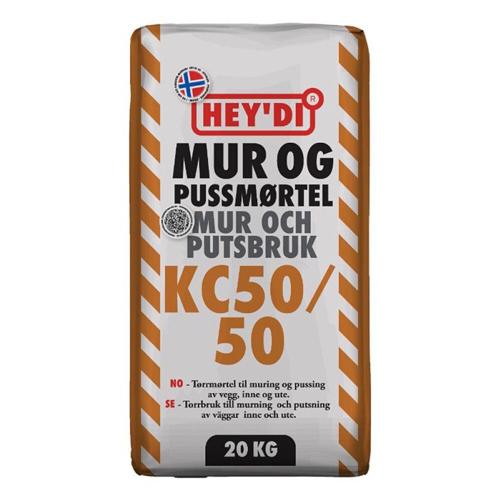 MUR OG PUSSMØRTEL HEY'DI KC50/50 20KG