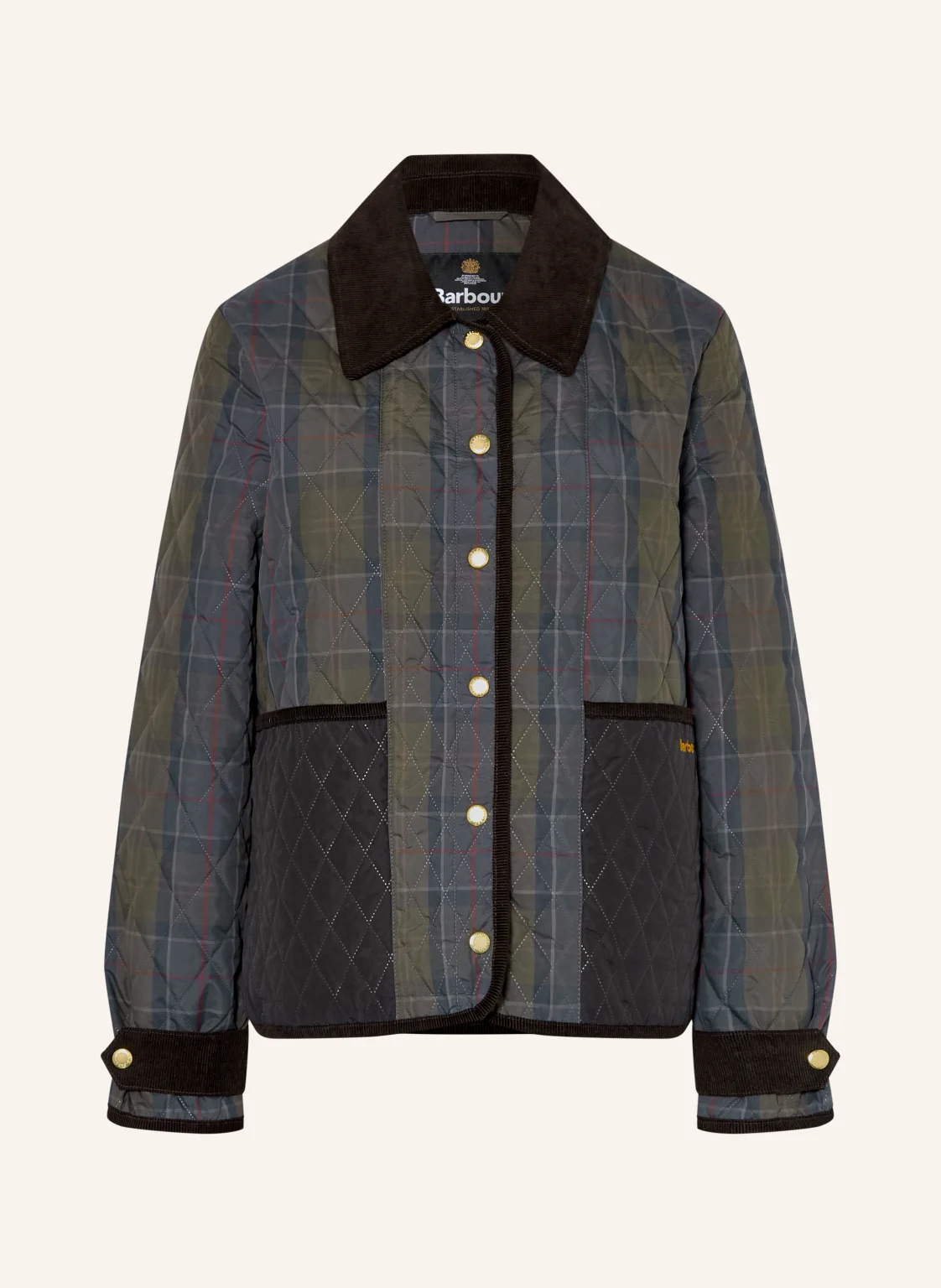 Barbour Steppjacke AINSDALE im Materialmix