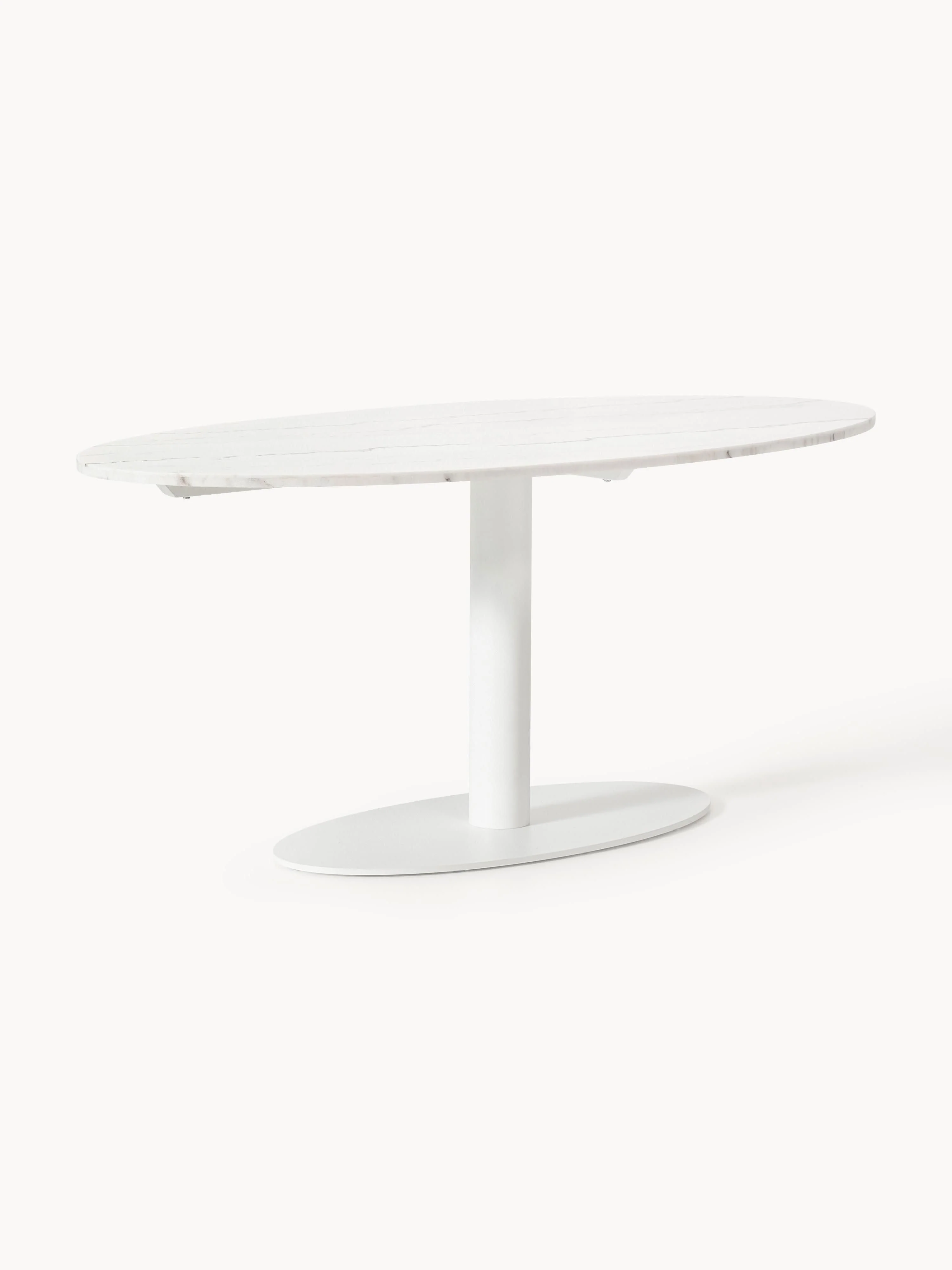 Ovaler Marmor-Esstisch Miley, 180 x 90 cm