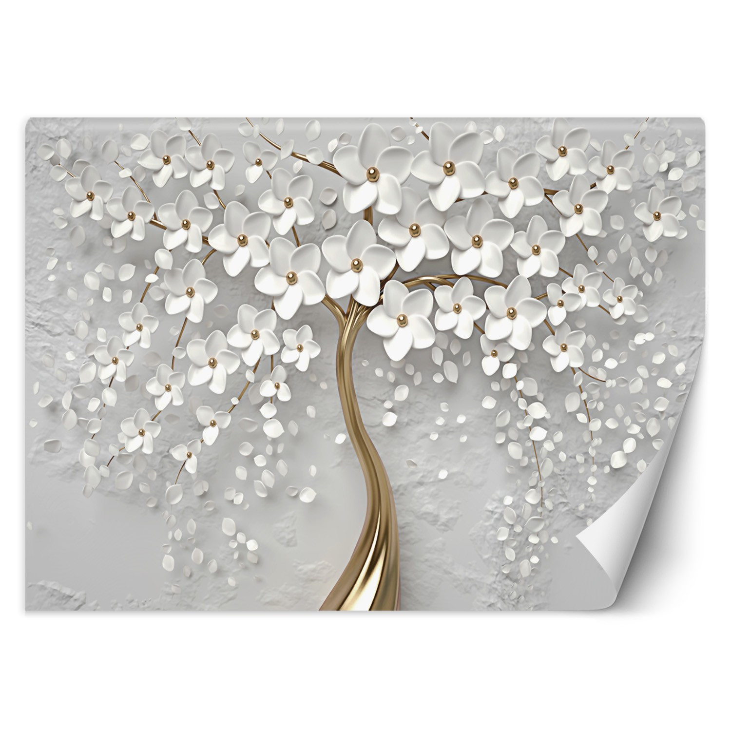 Feeby Fototapeta, Abstrakcja drzewo kwiaty natura 3D 150x105