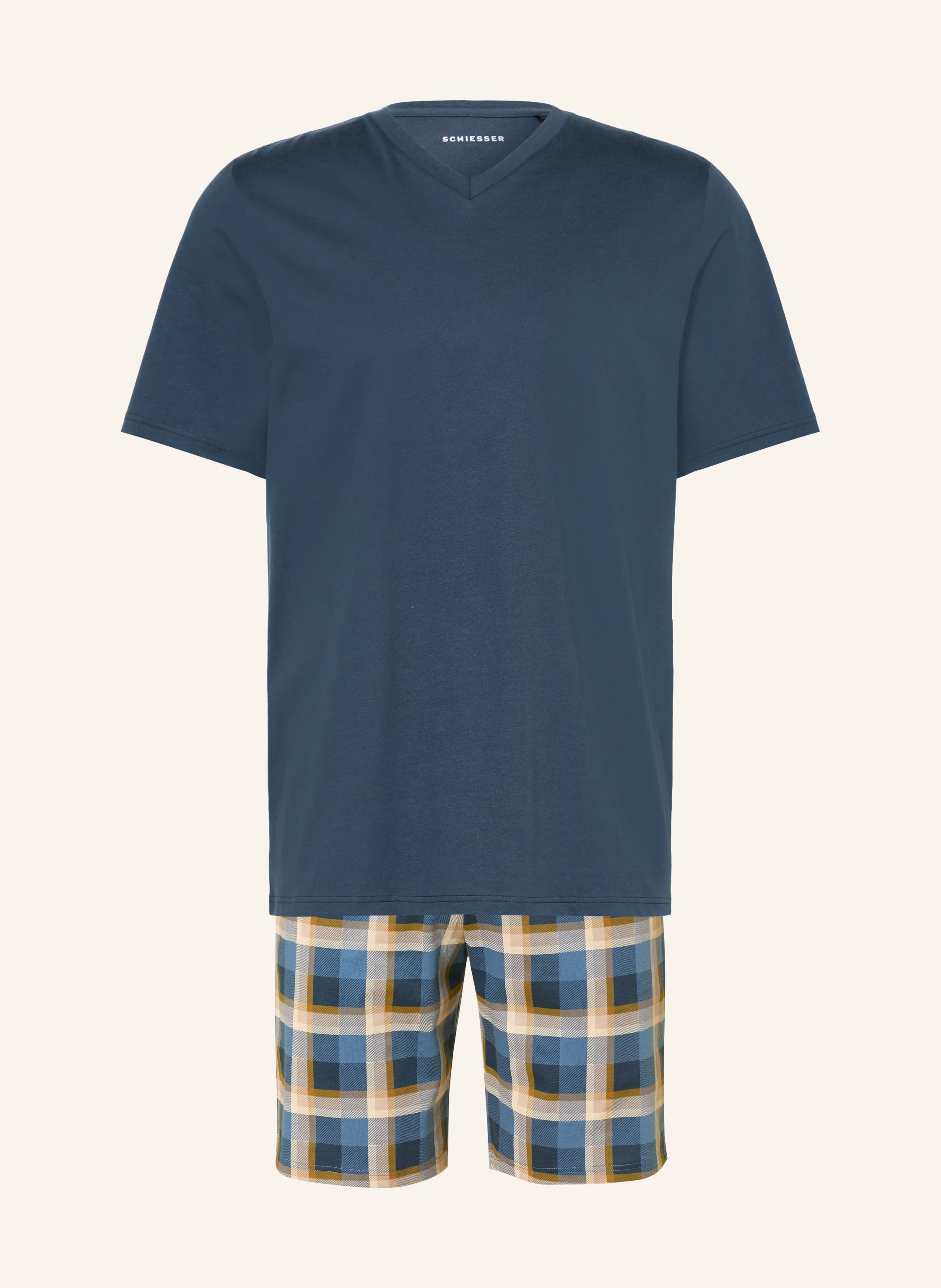 SCHIESSER Shorty-Schlafanzug CASUAL ESSENTIALS