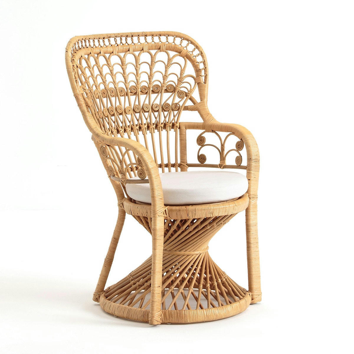 Fauteuil en canne de rotin tressé MALU