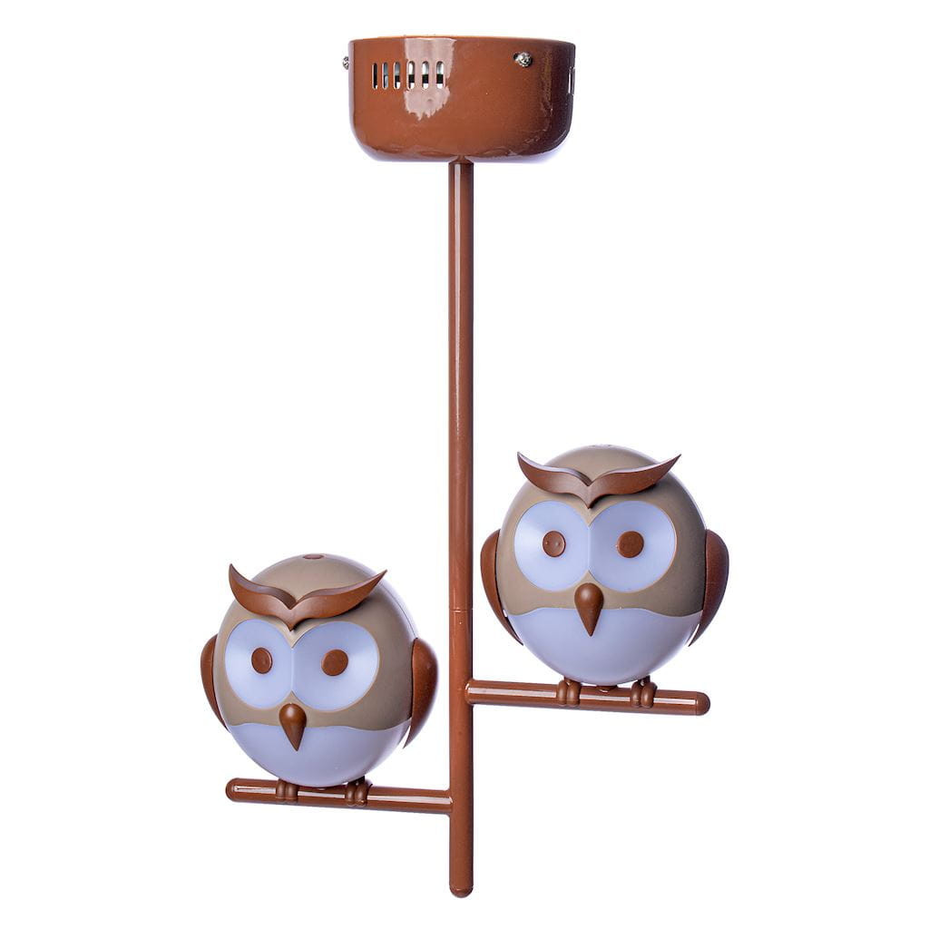 Lampa wisząca brązowa OWL 2xG9x10W wym: 80x30x15 cm Milagro