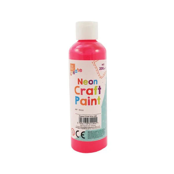 The Box Create Neon Craft Paint 200ml