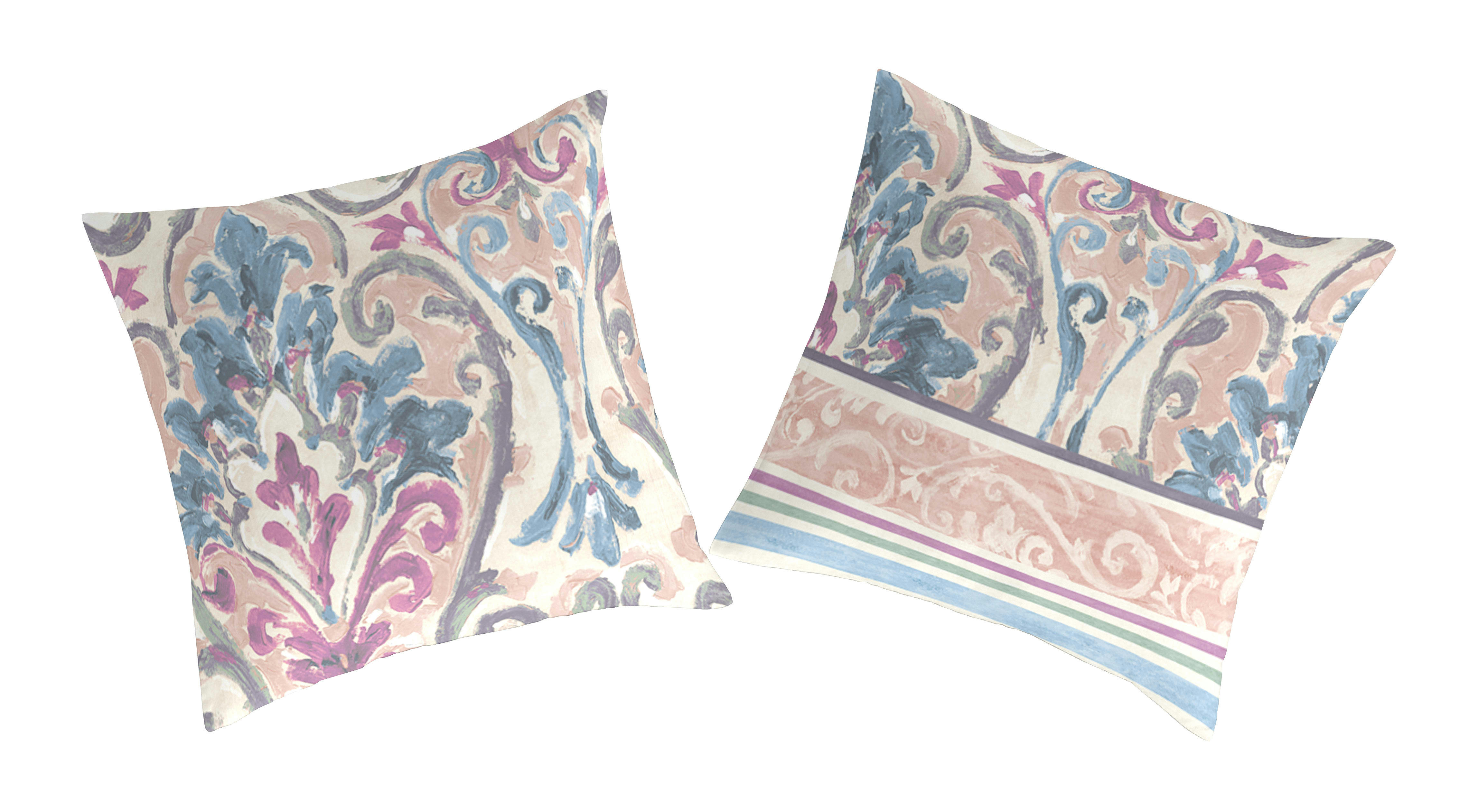 BELLUILLE TO - 2 taies d'oreiller en coton bicolore 65x65