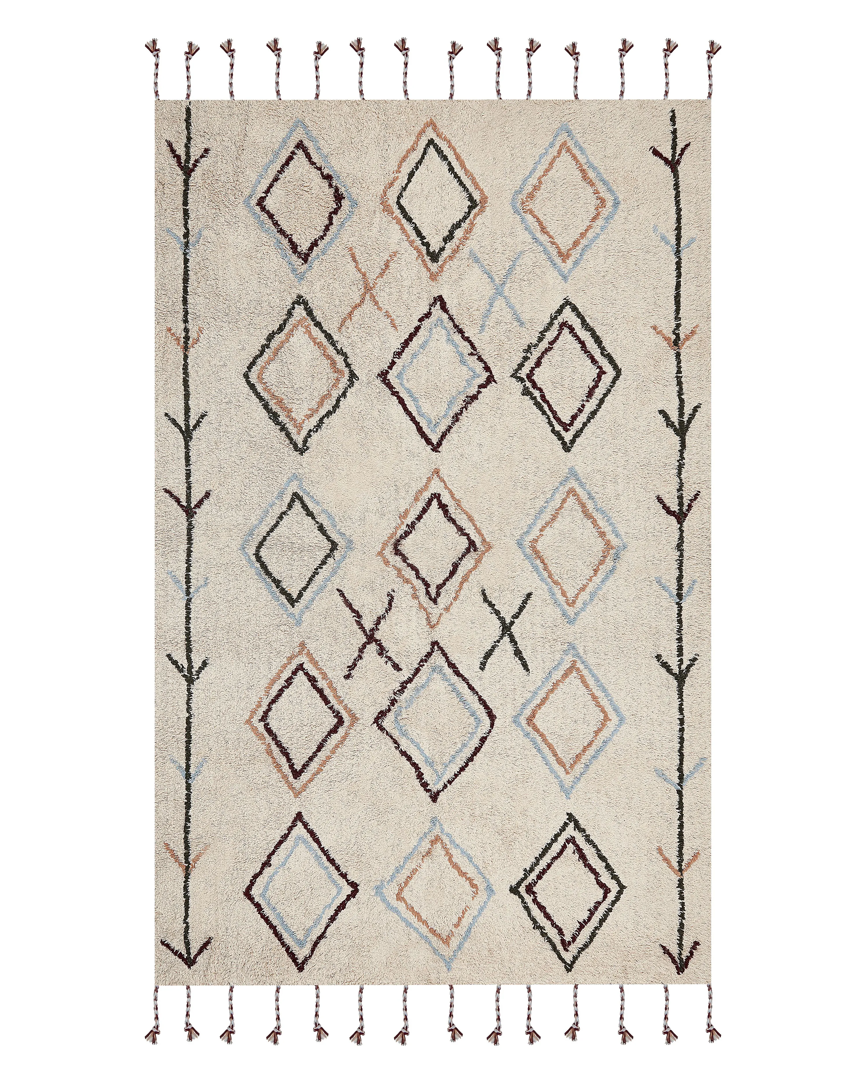 Rug CORUM Beige 140 x 200 cm Cotton