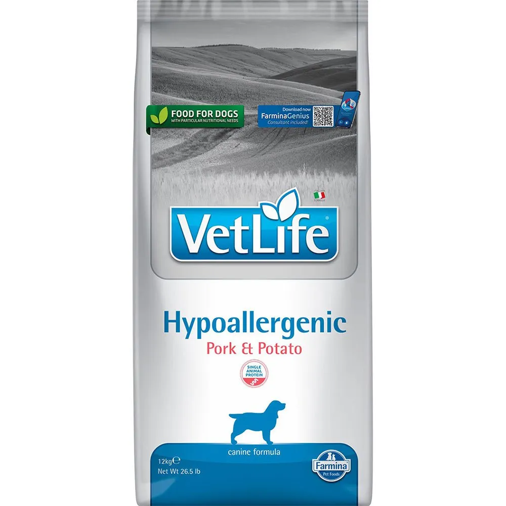 Farmina Vet Life Hypoallergenic Pork Adult Dog Food 12kg