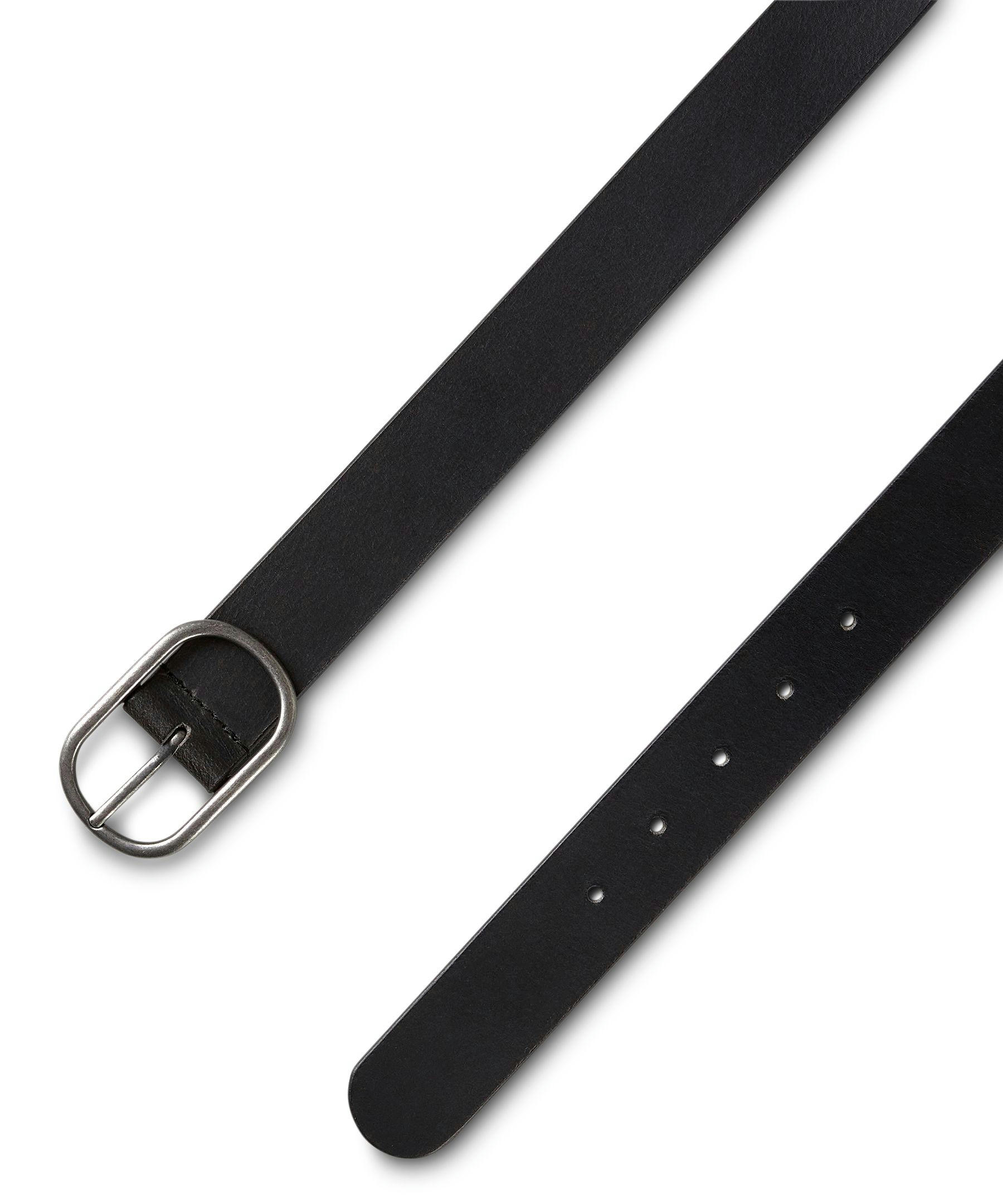 Denver Hayes Women's 1-3/8-inch Oval Centre Bar Leather Belt