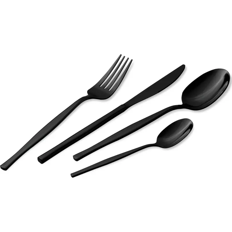 Besteckset 24-teilig Matte Black Collection