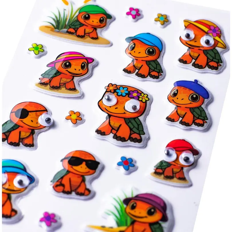 Sticker Herma Motivsticker Schildkröten Wackelaugen