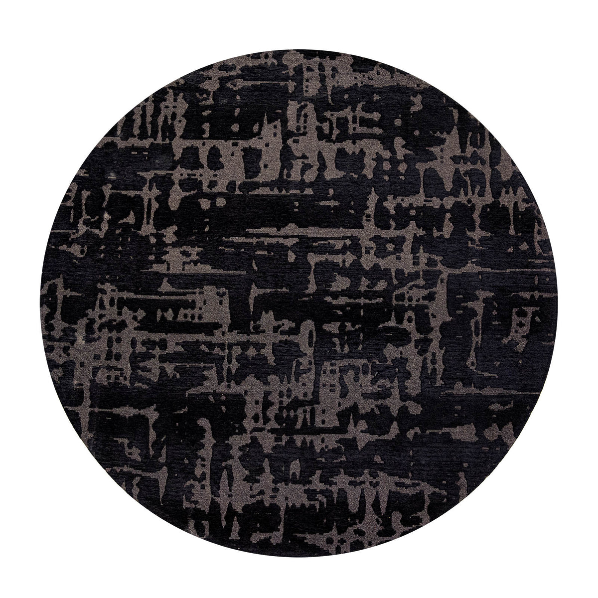 Ecorugs vloerkleed Black Water - zwart - 140x140cm