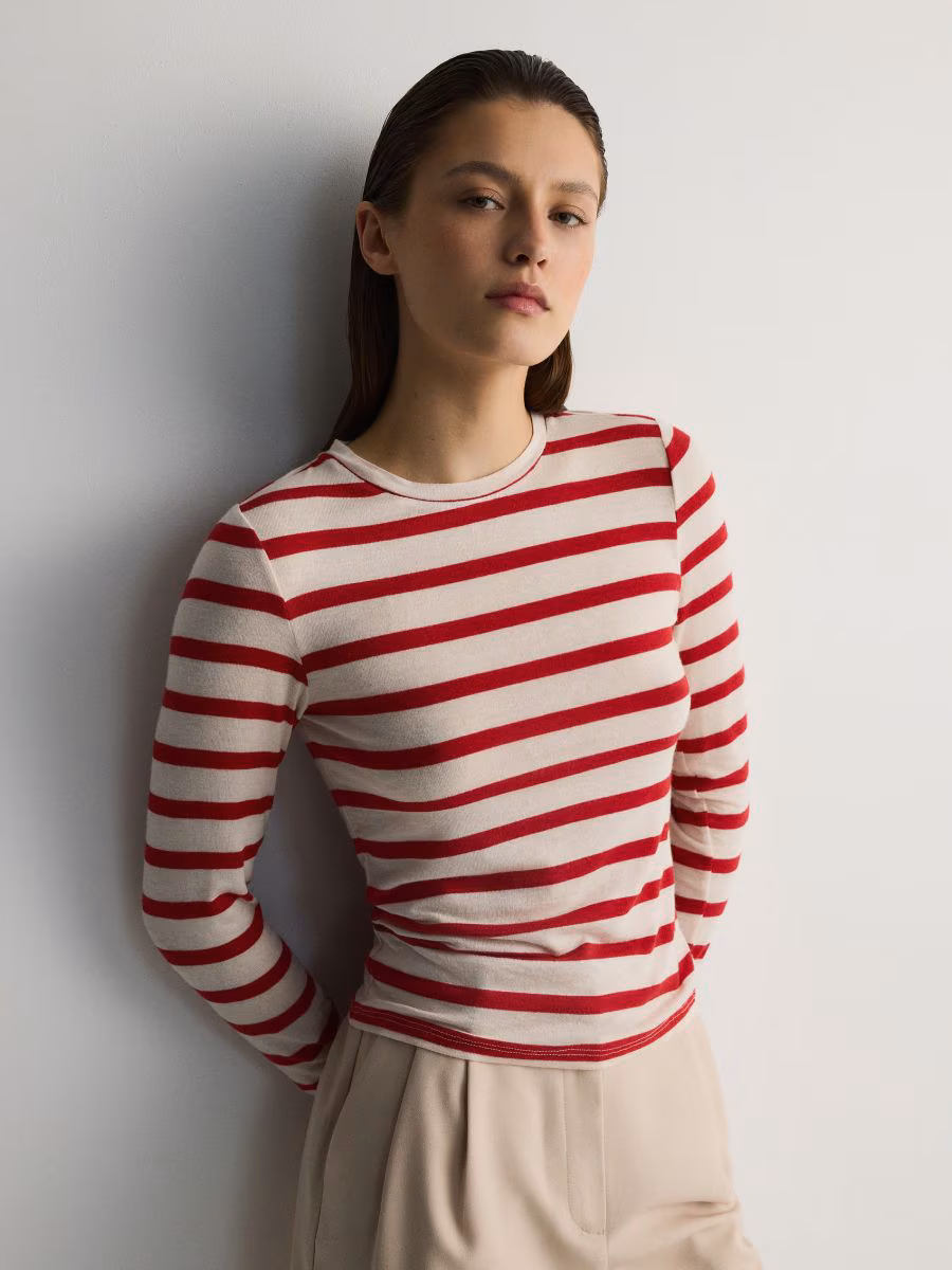Viscose Rich Long Sleeve T-Shirt
