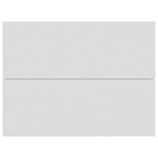 NNEVL Bedside Cabinet White 40x30x30 cm Chipboard