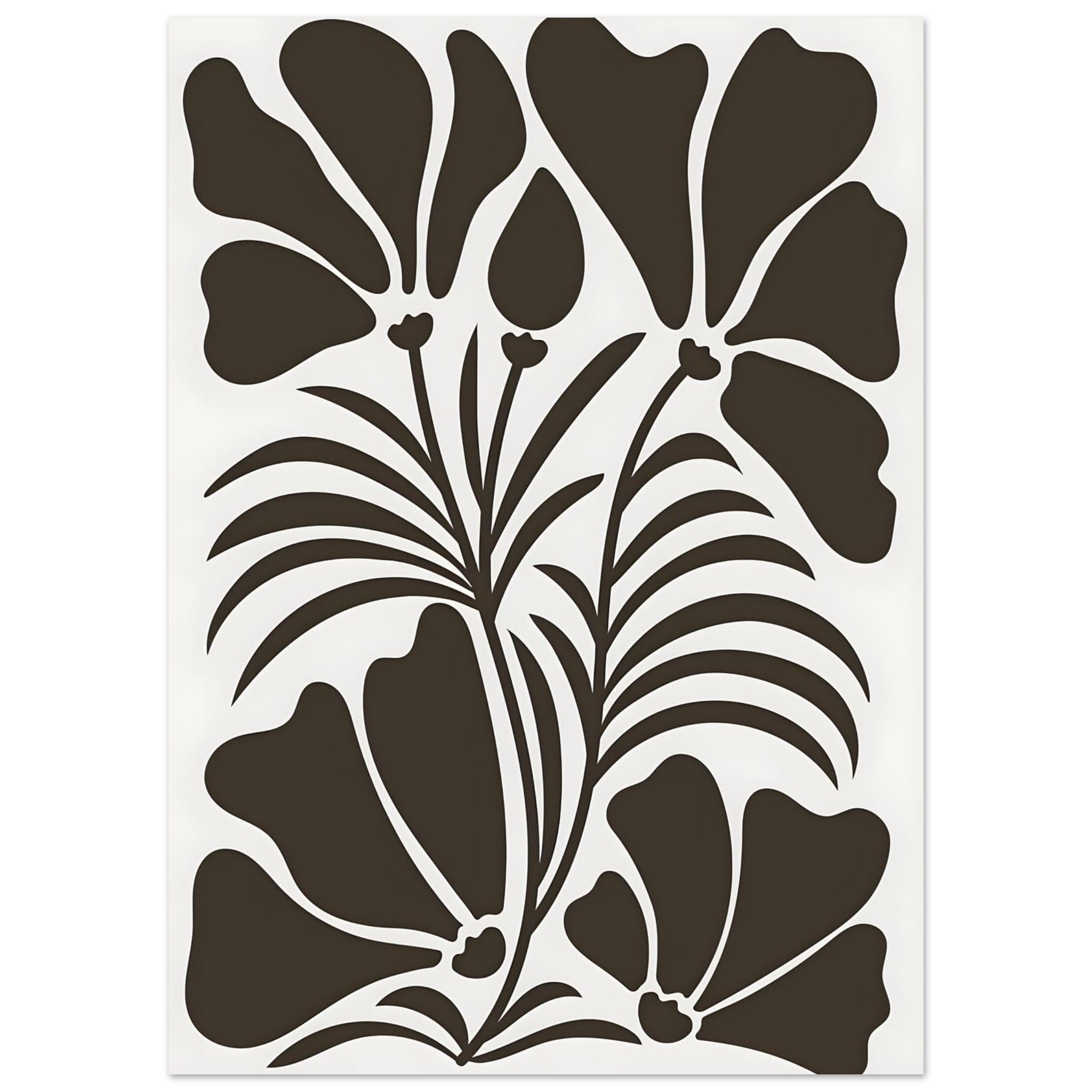 Artfulprints Poster Matisse – Botanical shapes  - 50x70 cm - Bruin