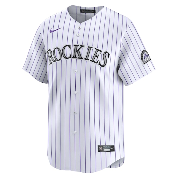 Colorado Rockies Nike Home Limited Player Jersey - White