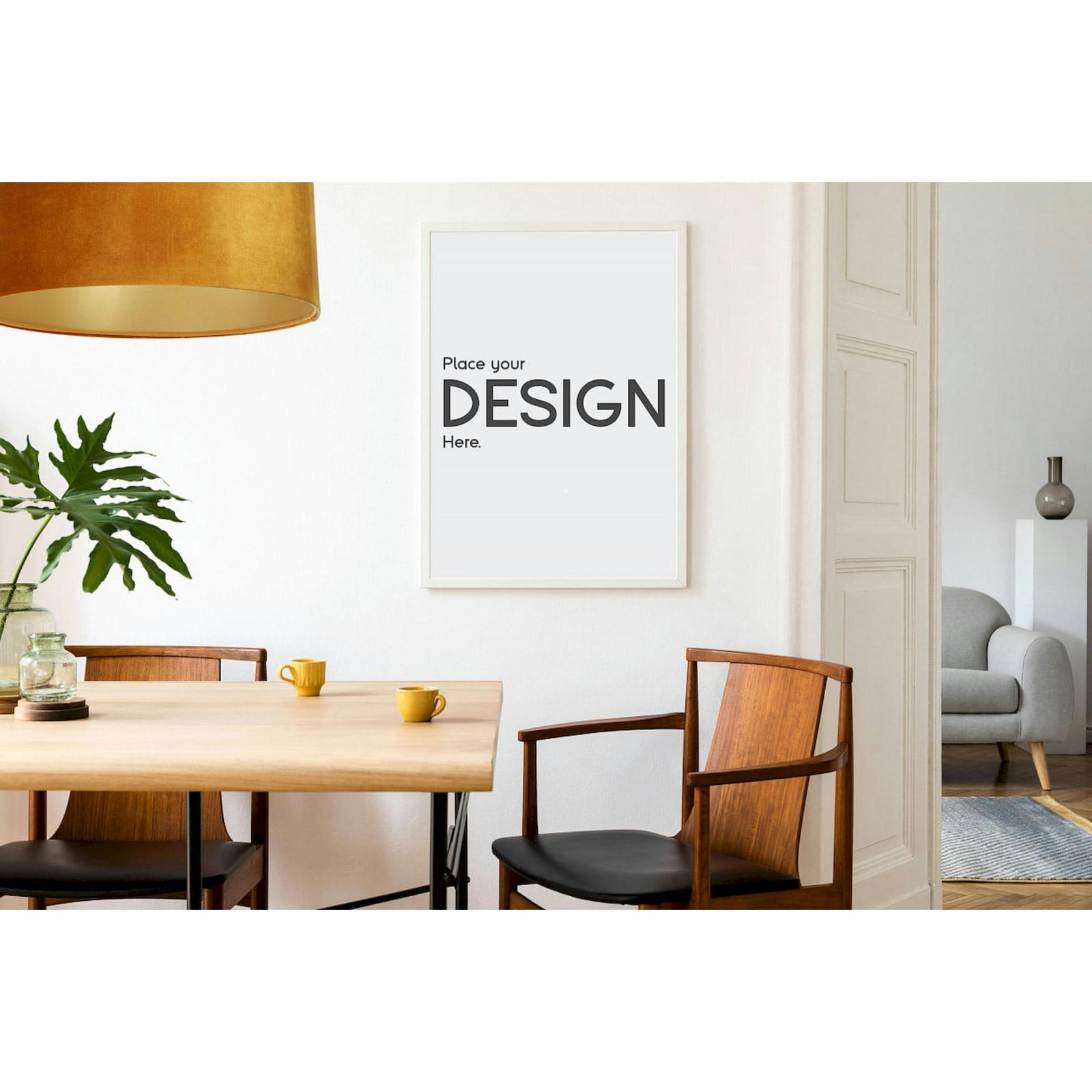 GLAMOUR - Suspension Tissu Orange