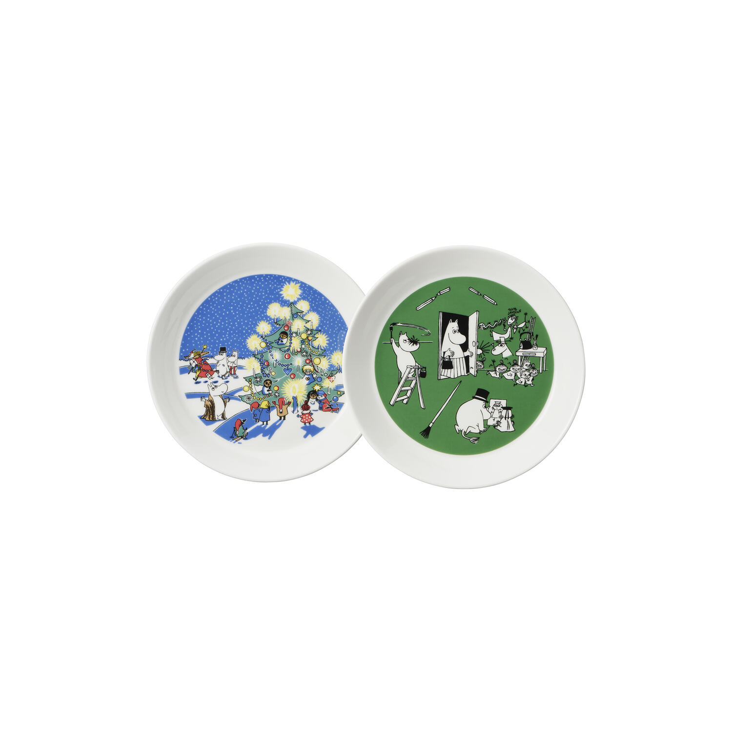 Mumi tallerken 2021: Jul & Tegning 2 pcs