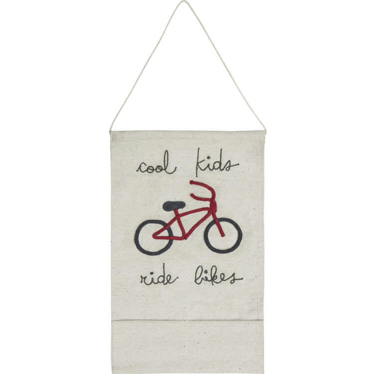 - Tenture murale Cool kids ride bikes (45 x 70 cm)