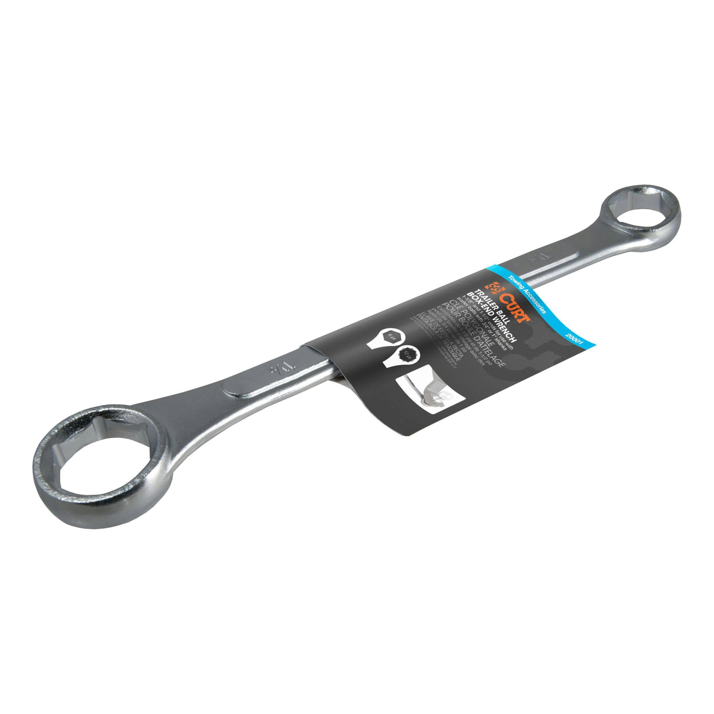 CURT Trailer Ball Box-End Wrench (Fits 1-1/8-in or 1-1/2-in Nuts)