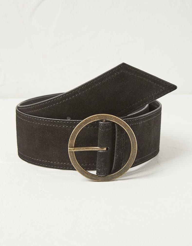 Wide Suede Belt