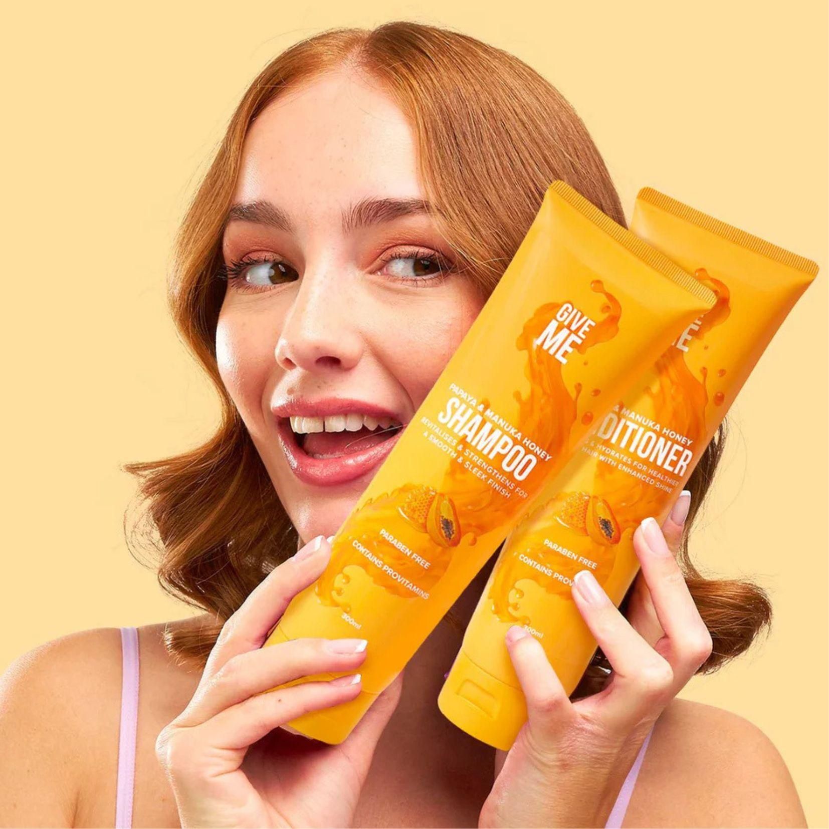 Give Me Shampoo & Conditioner Duo - Papaya & Manuka Honey - 300ml