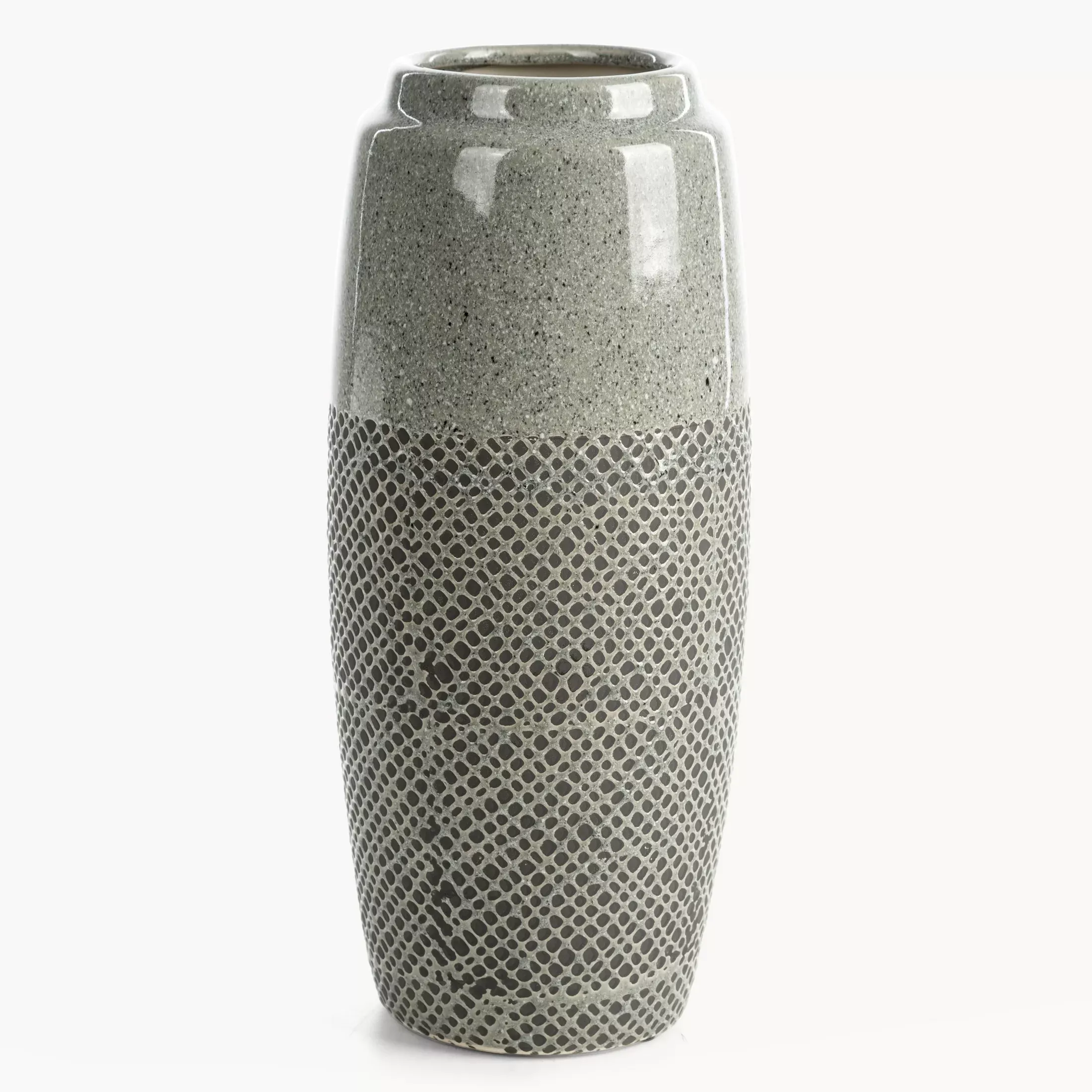 Wazon dekoracyjny stalowy w nowoczesnej stylistyce 16x36 cm NORI