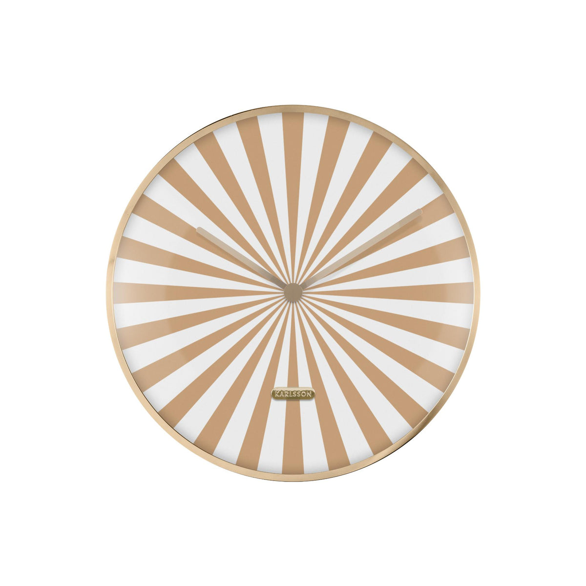Karlsson wandklok Candy Swirl Dome - bruin - Ø40cm