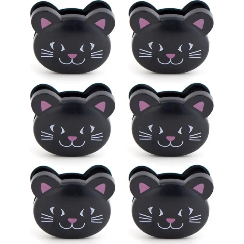 Behälter 6er-Set Verschlussclip Katze