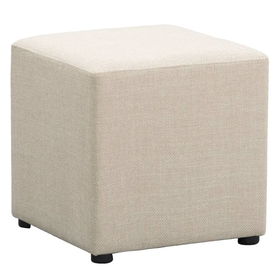 Hocker Nando - beige - 45x45x45 cm