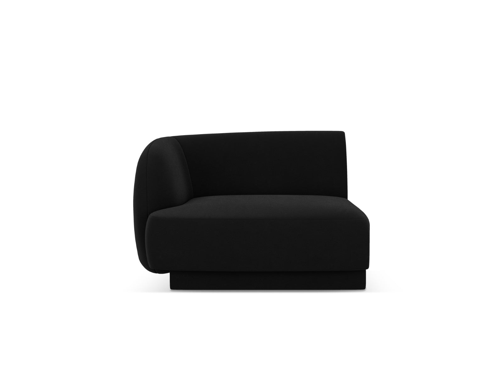 Micadoni linker module Miley flueel zwart - 90x90x70cm