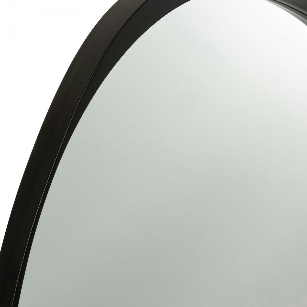 RAPHAEL - Miroir contemporain contour effet bois noir