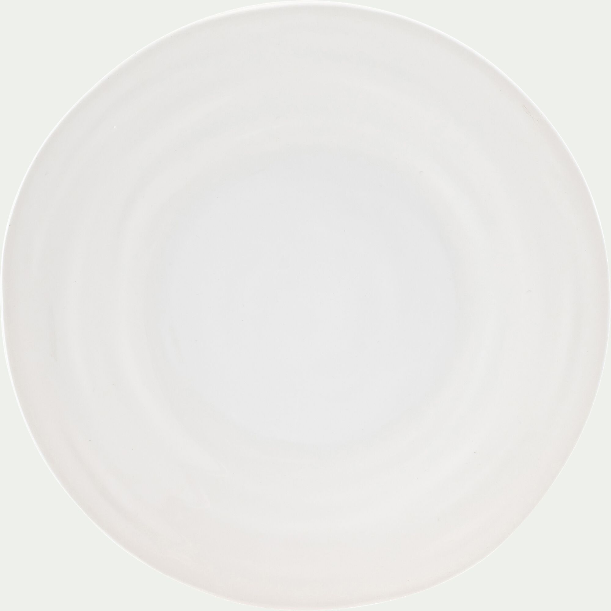 PALERME - Assiette à dessert en faïence D20cm - blanc