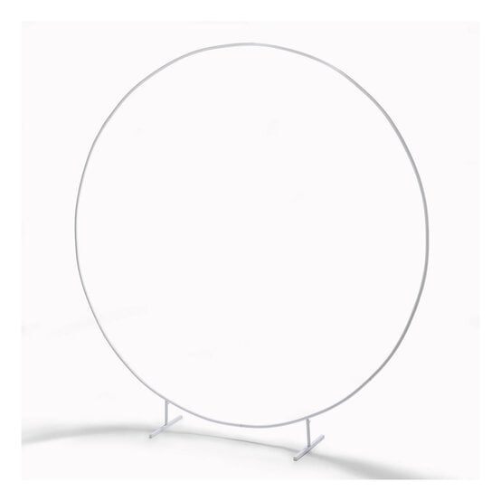 White Round Arch Frame 2.4m