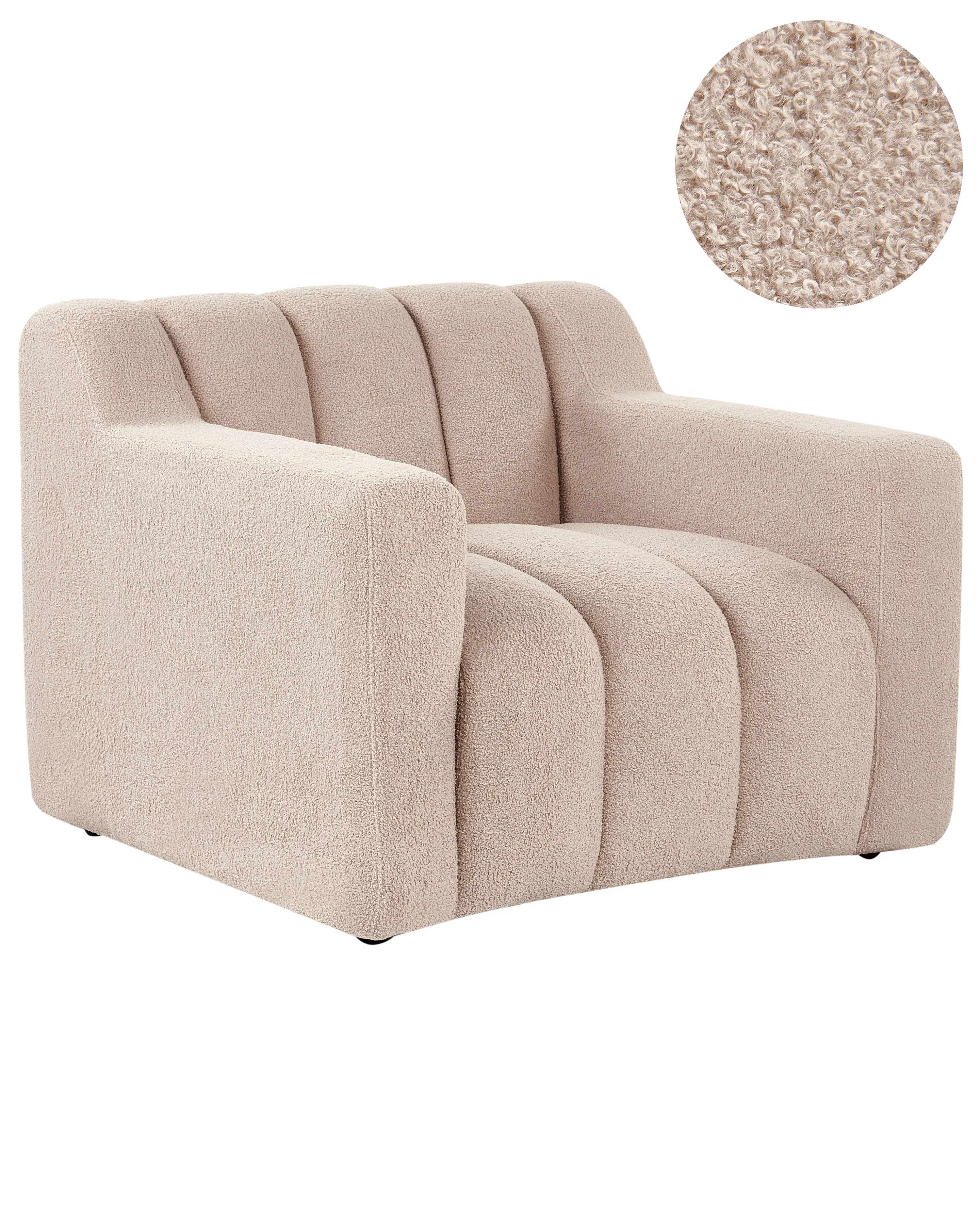Armchair AGERUP Boucle Beige