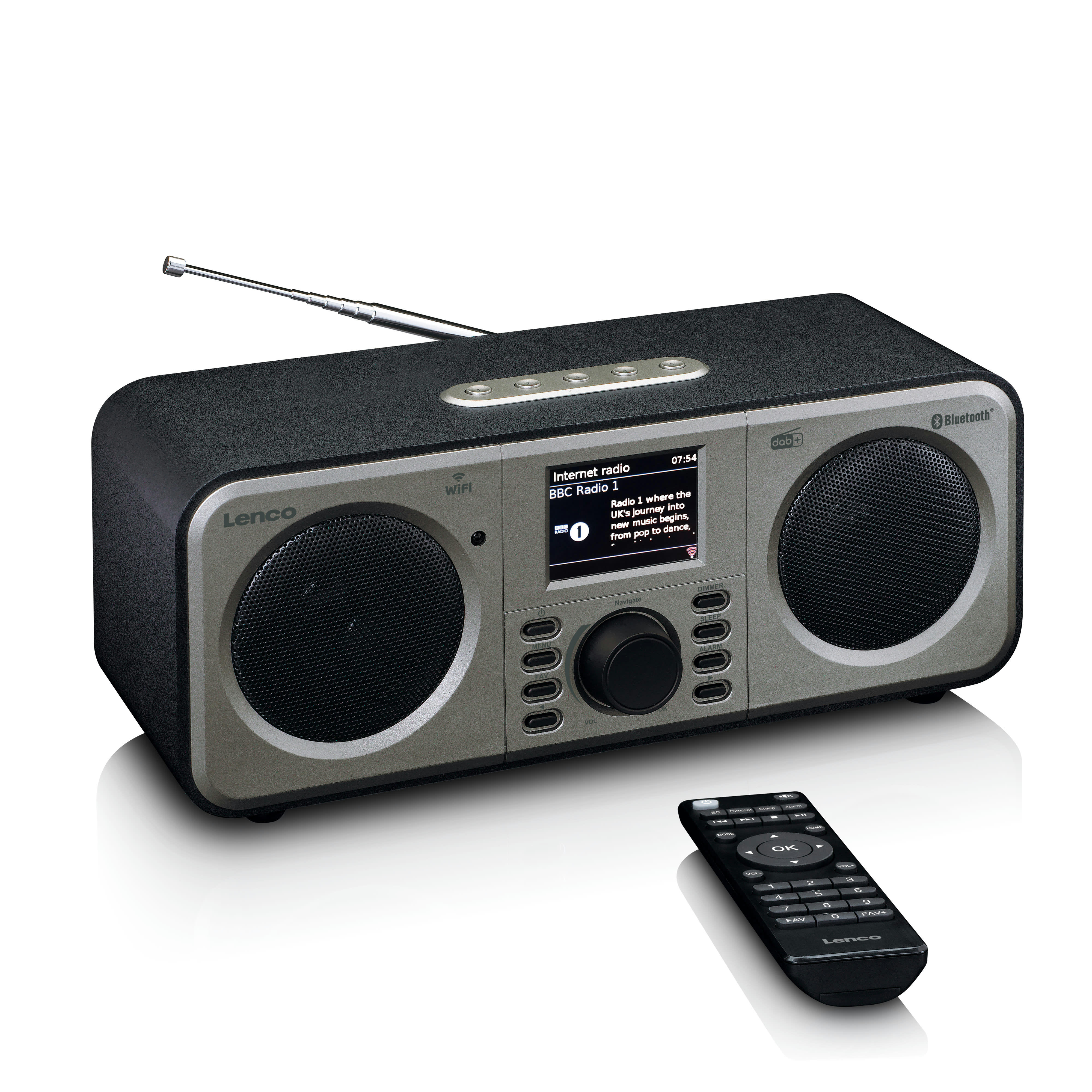 - Radio internet avec dab+ et spotify connect noir