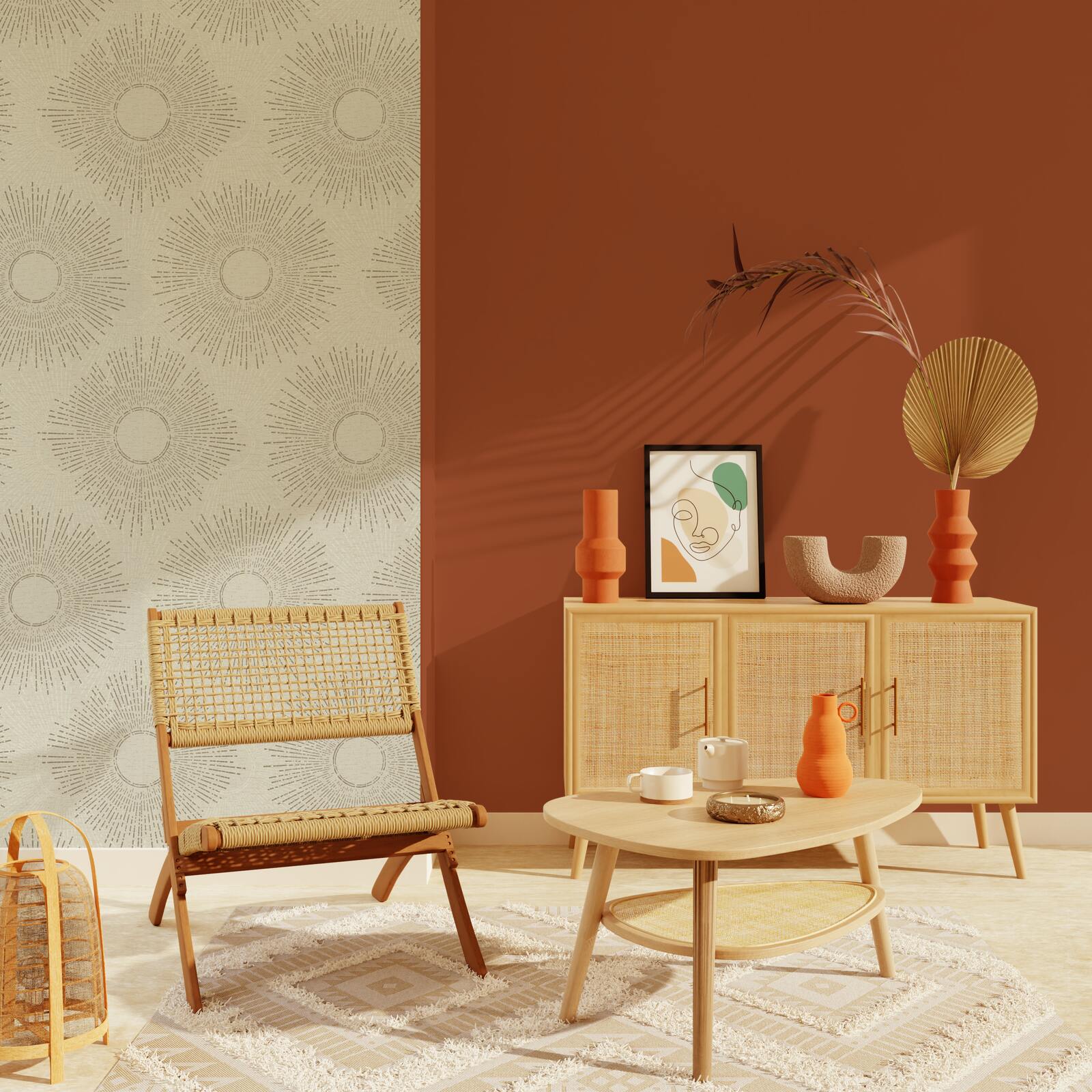 4MURS Papier peint intissé SOHAIL coloris beige sable