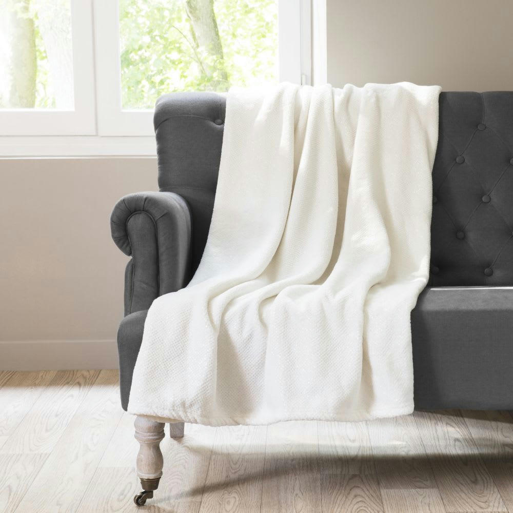 - Plaid écru 150x230