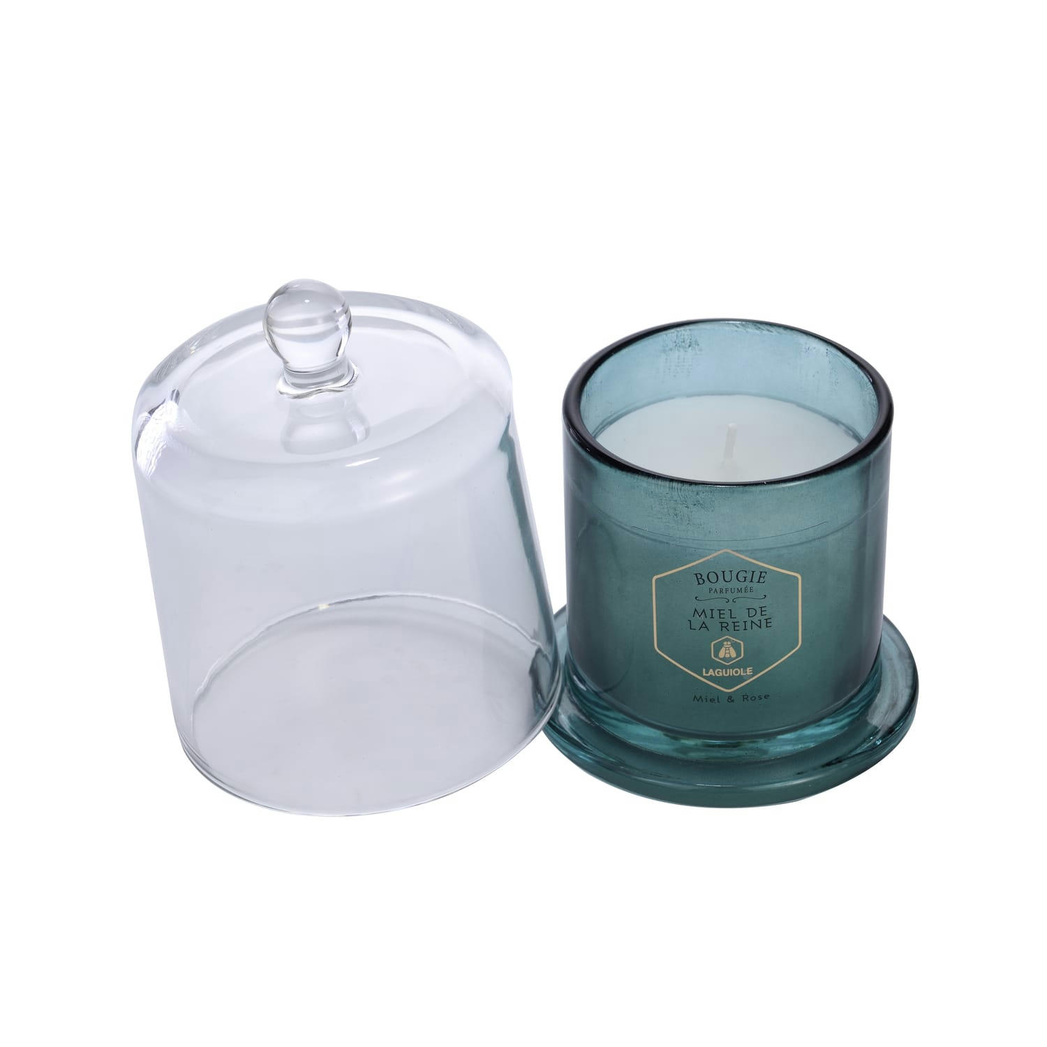 - Bougie parfumée et sa cloche - roses et miel - 145g