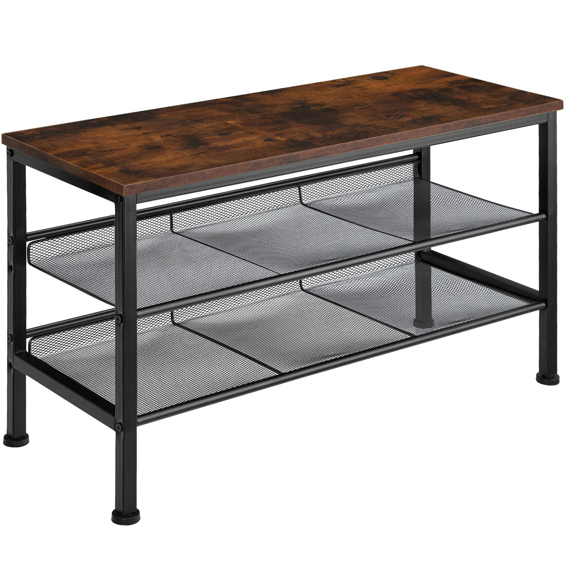 - Étagère à chaussures Style industriel Bois foncé industriel, rustique