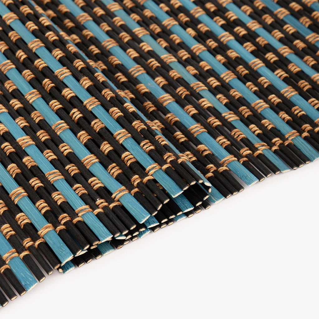 Individual de Bambu Azul e Preto LUGO